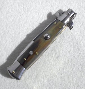 NEW FRANK BELTRAME 9" GENUINE FRENCH BOVINE HORN BAYONET BLADE ITALIAN STILETTO
