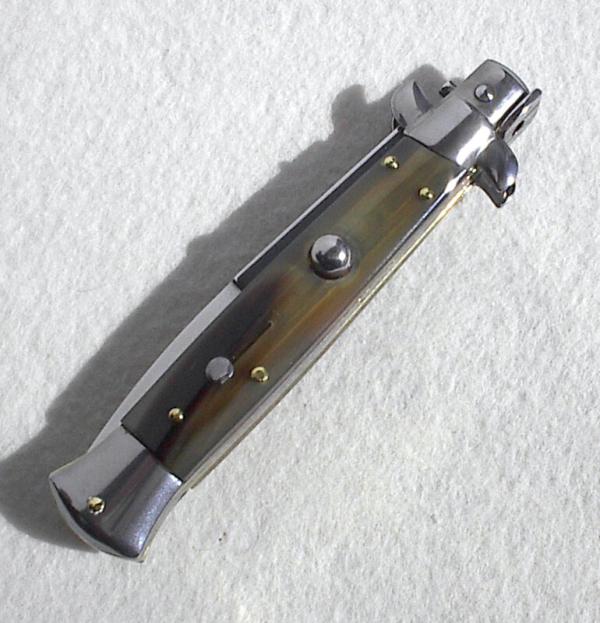 NEW FRANK BELTRAME 9" GENUINE FRENCH BOVINE HORN BAYONET BLADE ITALIAN STILETTO