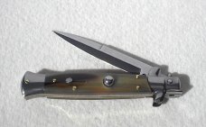 NEW FRANK BELTRAME 9" GENUINE FRENCH BOVINE HORN BAYONET BLADE ITALIAN STILETTO