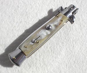 NEW FRANK BELTRAME 9" GENUINE FRENCH BOVINE HORN ITALIAN STILETTO 