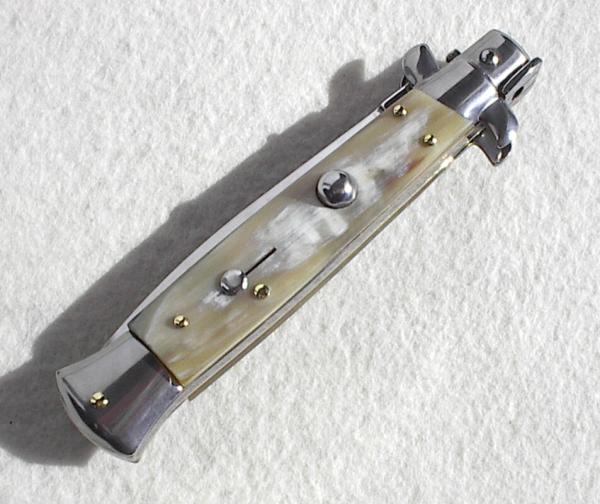 NEW FRANK BELTRAME 9" GENUINE FRENCH BOVINE HORN ITALIAN STILETTO 