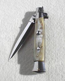 NEW FRANK BELTRAME 9" GENUINE FRENCH BOVINE HORN ITALIAN STILETTO 