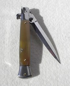 NEW FRANK BELTRAME 9" GENUINE FRENCH BOVINE HORN ITALIAN STILETTO 