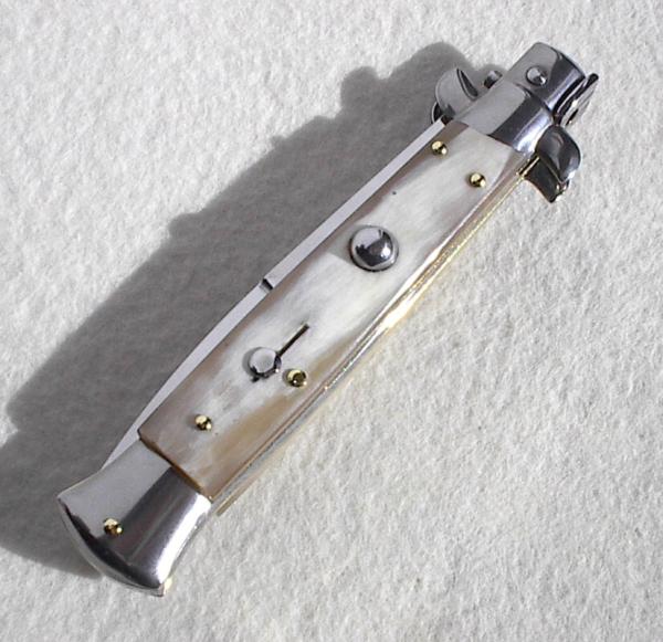 NEW FRANK BELTRAME 9" GENUINE FRENCH BOVINE HORN BAYONET BLADE ITALIAN STILETTO