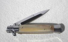 NEW FRANK BELTRAME 9" GENUINE FRENCH BOVINE HORN BAYONET BLADE ITALIAN STILETTO