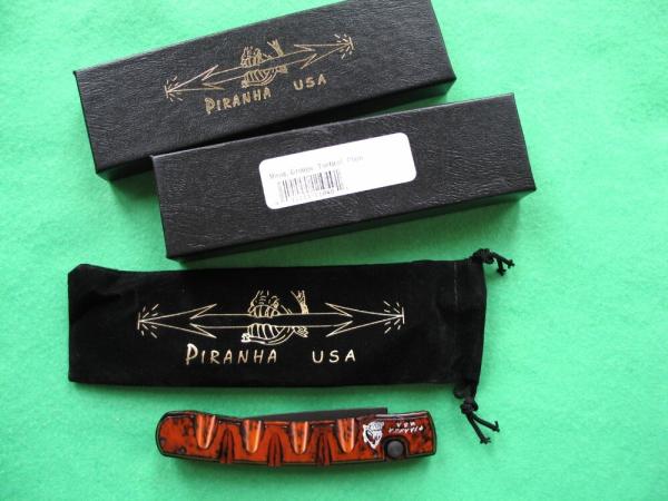 PIRANHA VIRUS / ORANGE & BLACK BLADE - NIB PIRANHA VIRUS / ORANGE & BLACK BLADE - NIB