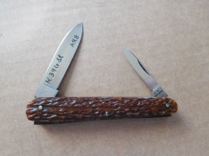 Antique Vintage Factory Mint SALESMAN SAMPLE  A. W. Wadsworth Germany Pocket Pen Knife 