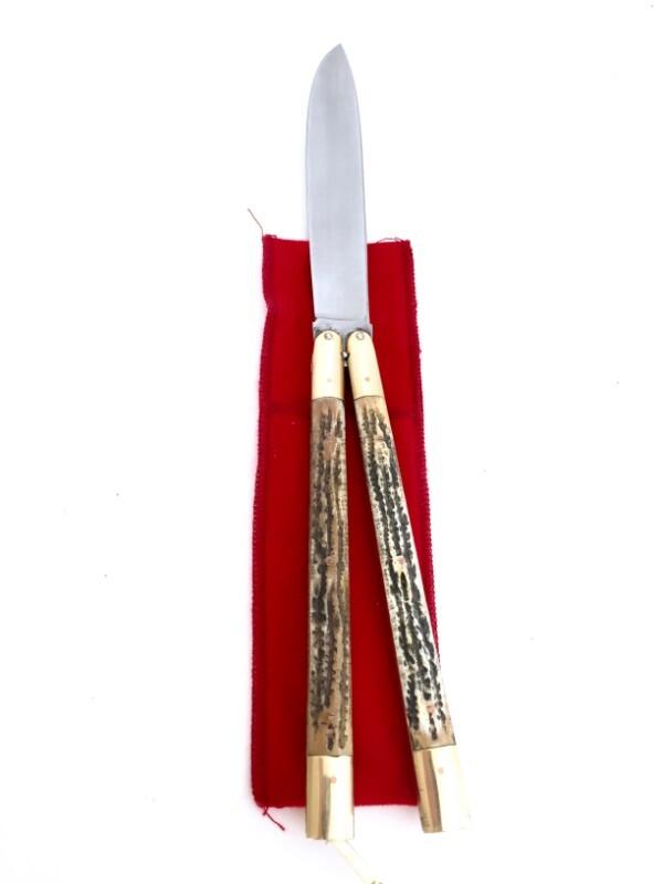Handmade Stag Philippine Balisong Handmade Stag Philippine Balisong