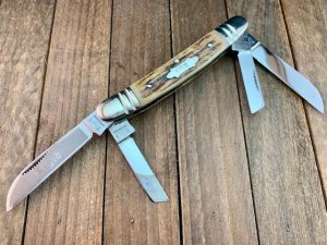 Rigid (Bulldog) Solingen Germany Made Congress Stag 