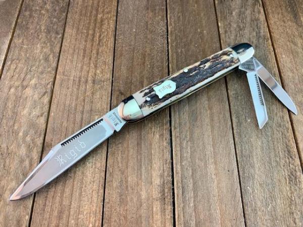 Rigid (Bulldog) Solingen Germany Made Whittler Stag Rigid (Bulldog) Solingen Germany Made Whittler Stag