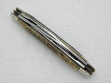 Queen Cutlery Co. #33 Congress in Winterbottom Bone: 3 1/2” closed; 1954 – 1957 Queen Cutlery Co. #33 Congress in Winterbottom Bone: 3 1/2” closed; 1954 – 1957