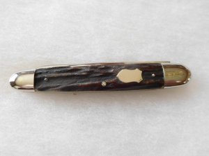 Antique Vintage Stag Handle Whittler Pattern Pocket Knife ~ Unused