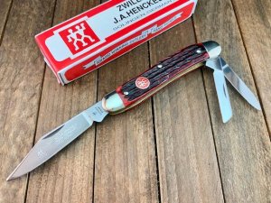 Henckels by Boker Whittler Red Rope Jigged Bone Solingen Germany Made 
