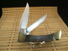 PANTHER KNIFE HIGH CARBON STEEL VINTAGE JAPAN  MADE LARGE LOCKBACK & SLIPJOINT KNIFE, SHEATH & BOX