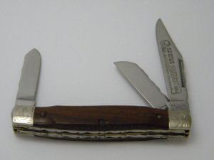Old Cutler USA Limited Custom Series by Colonial 1 of 1983 Wood Fancy Stockman Knife 