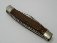 Old Cutler USA Limited Custom Series by Colonial 1 of 1983 Wood Fancy Stockman Knife 