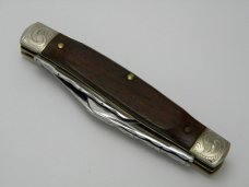 Old Cutler USA Limited Custom Series by Colonial 1 of 1983 Wood Fancy Stockman Knife 