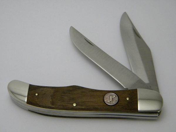 Chicago Cutlery P19 USA Wood Folding Hunter Knife 