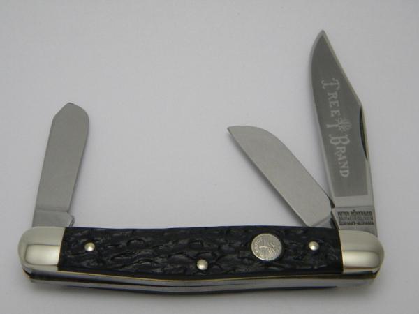 Boker Tree Brand Heinr. Boker & Co Germany Rough Black Stockman Knife Boker Tree Brand Heinr. Boker & Co Germany Rough Black Stockman Knife