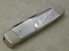 Fight'n Rooster Frank Buster Cutlery Co. Germany Pearl Gunstock Jack Knife 