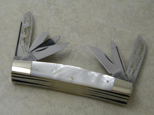 Fight'n Rooster Frank Buster Cutlery Co. Germany Belle of Louisville Pearl 10 Blade Congress Knife 