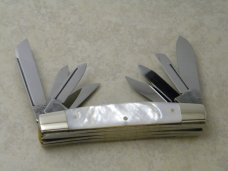 Fight'n Rooster Frank Buster Cutlery Co. Germany Belle of Louisville Pearl 10 Blade Congress Knife 