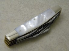 Fight'n Rooster Frank Buster Cutlery Co. Germany Belle of Louisville Pearl 10 Blade Congress Knife 