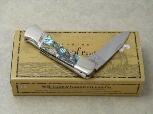 Case XX USA 81225 L   2010 Abalone Pearl Lockback Knife in Box