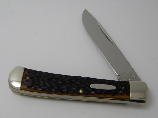Western USA S-693 B Jigged Delrin Linerlock 1 Blade Trapper Knife