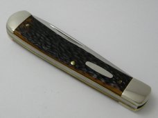 Western USA S-693 B Jigged Delrin Linerlock 1 Blade Trapper Knife