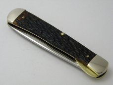 Western USA S-693 B Jigged Delrin Linerlock 1 Blade Trapper Knife