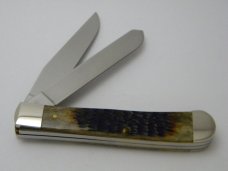 Case Bros. Cutlery Co. USA Gowanda NY Tang Stamp Collection Bone 6254 Trapper Knife 1986 Case Bros. Cutlery Co. USA Gowanda NY Tang Stamp Collection Bone 6254 Trapper Knife 1986