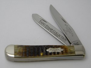 W.R. Case & Son Cutlery Co 1902-1905 Tang Stamp Collection Bone 6254 Trapper Knife