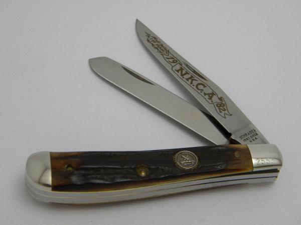 Schrade + USA Stag 1982 NKCA Trapper Knife