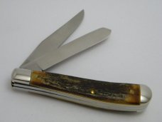 Schrade + USA Stag 1982 NKCA Trapper Knife