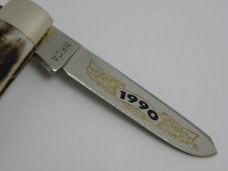 Robt Klaas Kissing Crane Solingen Germany Stag Limited Ed. 1990 NKCA Club Stockman Knife Robt Klaas Kissing Crane Solingen Germany Stag Limited Ed. 1990 NKCA Club Stockman Knife