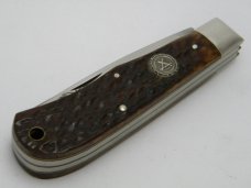 Camillus USA Bone NKCA  Jumbo Trapper Knife