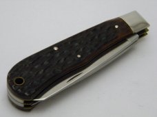 Camillus USA Bone NKCA  Jumbo Trapper Knife