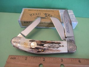 Case XX 2007 Scrolled Bolsters Stag Handle Sowbelly Pattern # TB5339 SS For CKKC 
