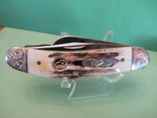 Case XX 2007 Scrolled Bolsters Stag Handle Sowbelly Pattern # TB5339 SS For CKKC Case XX 2007 Scrolled Bolsters Stag Handle Sowbelly Pattern # TB5339 SS For CKKC