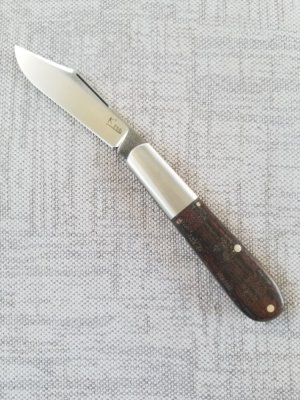 Kroo Traditional Clip Barlow...Blanket micarta scales.elongated steel bolsters..N690..coa & slip.. 