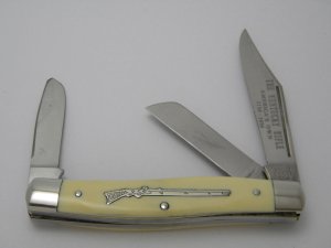 Schrade NY USA CM-1 Stainless The Kentucky Rifle America's Own 1750-1880 Stockman Knife 