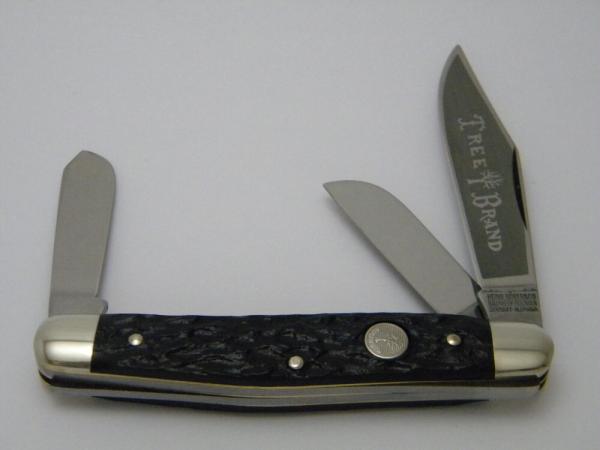 Boker Tree Brand Heinr. Boker & Co Germany Rough Black Stockman Knife Boker Tree Brand Heinr. Boker & Co Germany Rough Black Stockman Knife