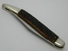 Fight n Rooster Frank Buster Cut. Co. Germany "Honky Tonk"  Bone Texas Toothpick Knife