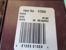 Case XX 2002 German Dovo White Razor Item # 01506 Case XX 2002 German Dovo White Razor Item # 01506