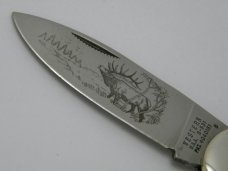 Western USA S-531 "B" Slick Black Westlock Lockback Knife 1978