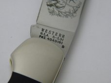 Western USA S-531 "B" Slick Black Westlock Lockback Knife 1978