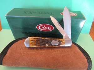 Case XX 2003Antique Bone Dog Leg Jack Tony Bose Pattern # TB622003 ATS-34