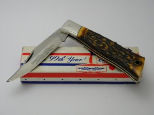 Camillus New York USA Sword Brand #8 Imitation Stag Folding Knife NIB 
