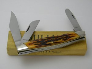 Camillus New York USA Sword Brand #78 Imitation Stag Stockman Knife NIB 1976
